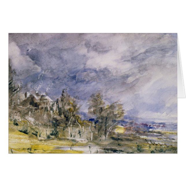 John Constable | Hampstead Heath de cerca de Well  (Anverso (Horizontal))