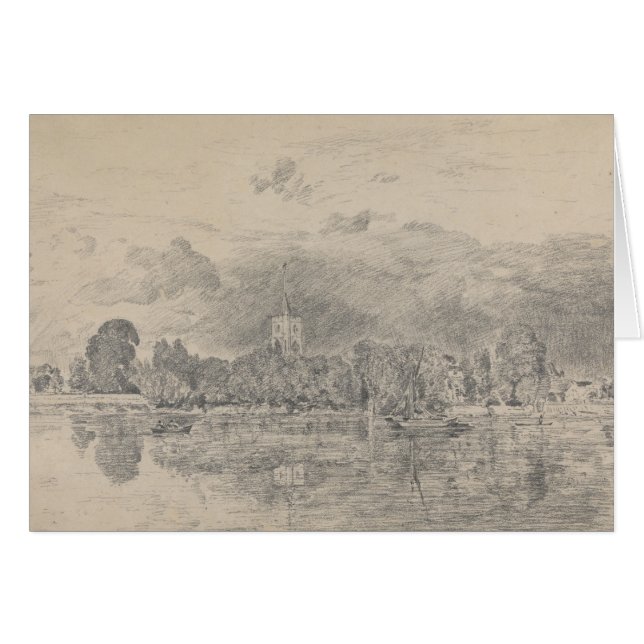 John Constable - Iglesia de Fulham (Anverso (Horizontal))