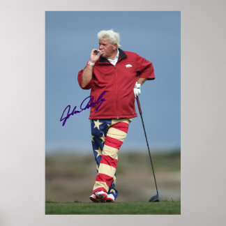John Daly firmó la firma del Poster de impresión d