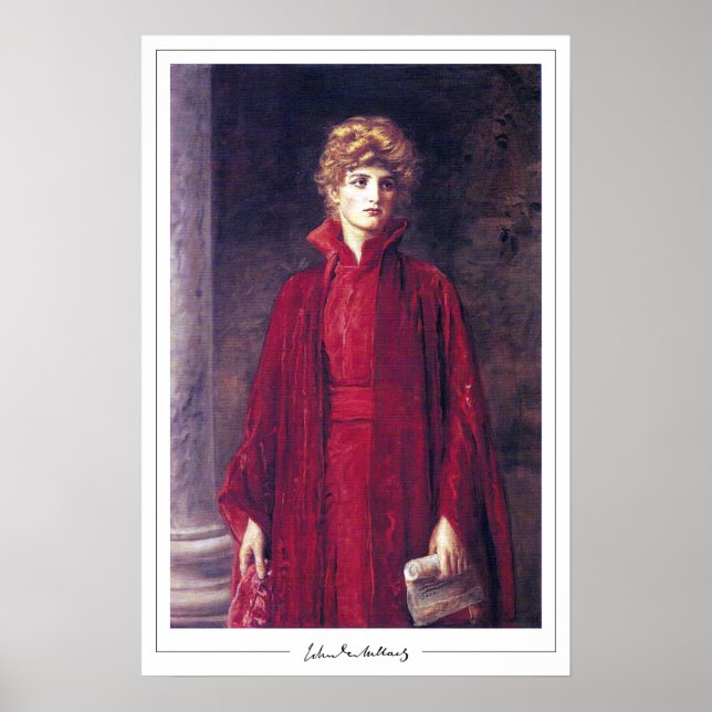 John Everett Millais cartel de arte de Zedign #149 (Frente)