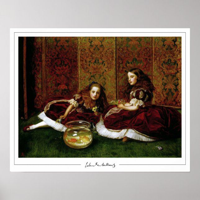 John Everett Millais cartel de arte de Zedign #237 (Frente)