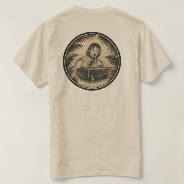 John Minar Music  - Camiseta  (Reverso del diseño)