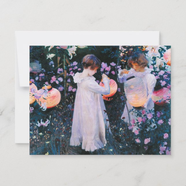 John Singer Sargent Carnation Lily Rosa (Anverso)