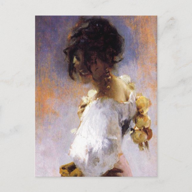 John Singer Sargent Tarjeta postal de Rosina (Anverso)