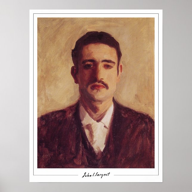 John Singer Sargent Zedign cartel de arte #107-2 (Frente)