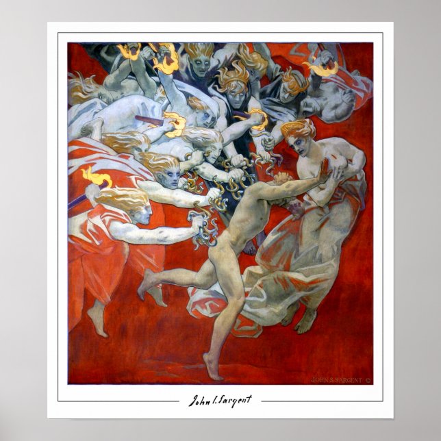 John Singer Sargent Zedign cartel de arte #167-2 (Frente)