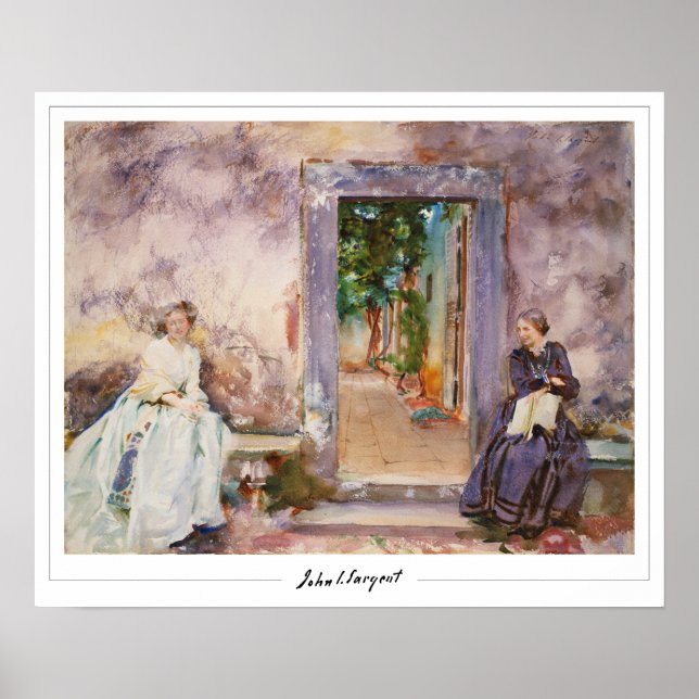 John Singer Sargent Zedign cartel de arte #171-2 (Frente)