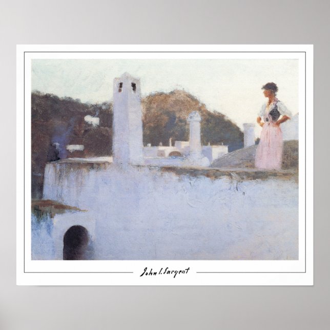 John Singer Sargent Zedign cartel de arte #26 (Frente)