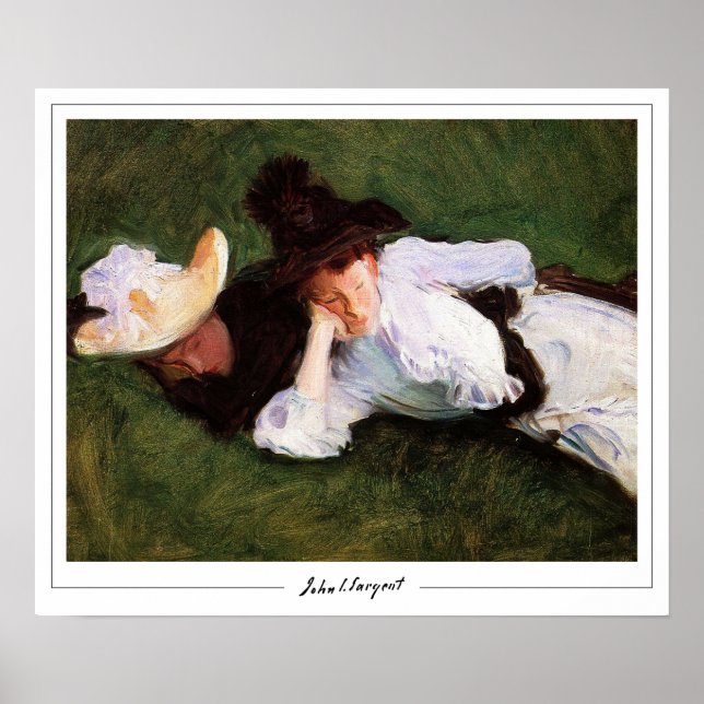 John Singer Sargent Zedign cartel de arte #31 (Frente)