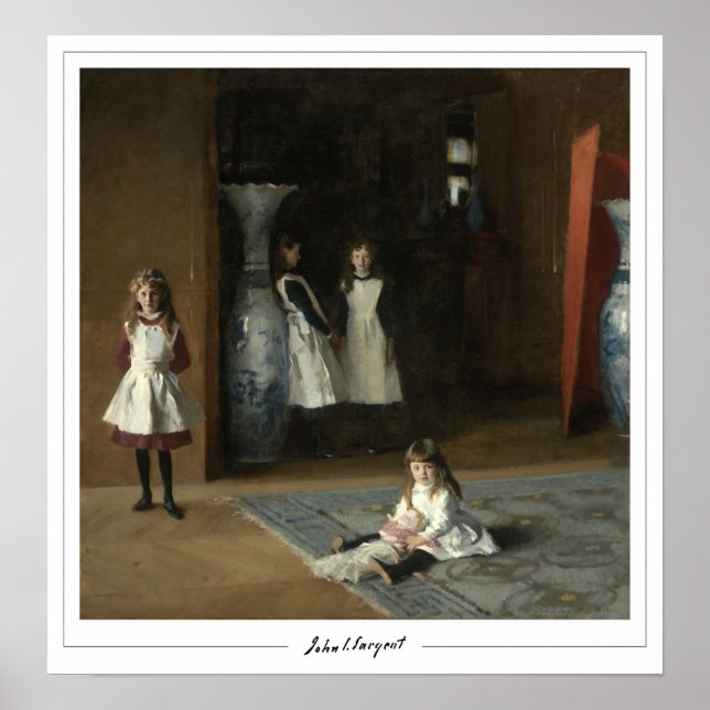 John Singer Sargent Zedign cartel de arte #37-2 (Frente)