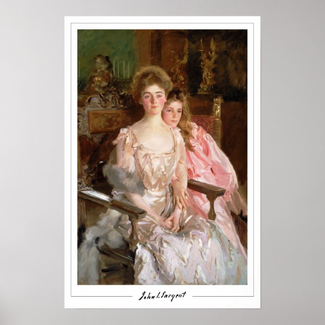John Singer Sargent Zedign cartel de arte #8-2 (Frente)