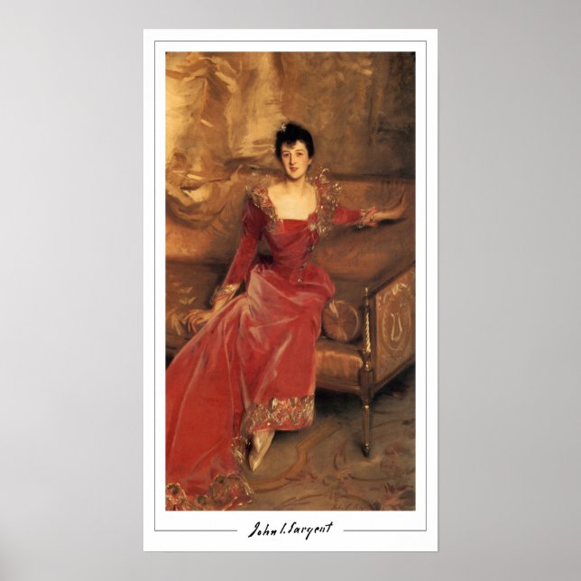 John Singer Sargent Zedign cartel de arte #91-2 (Frente)