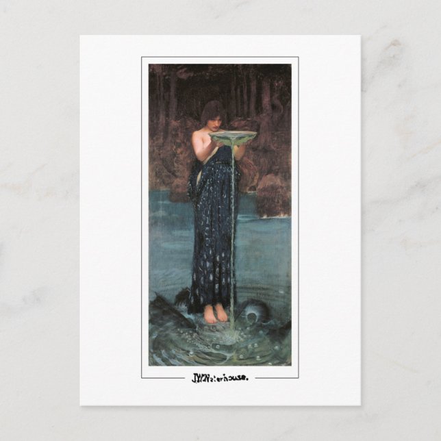 John William Waterhouse # 102 - Tarjeta postal de  (Anverso)