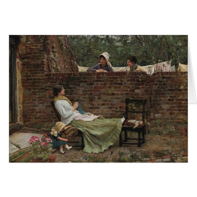 John William Waterhouse - Buenos vecinos (Anverso (Horizontal))