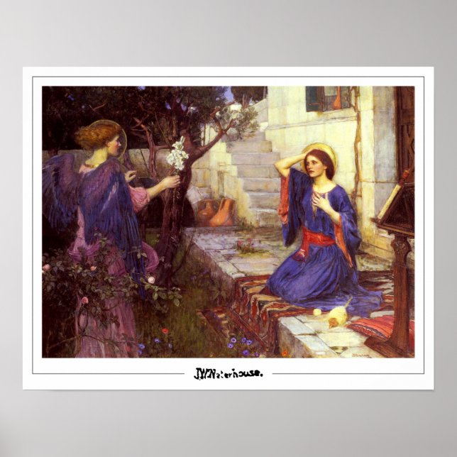 John William Waterhouse cartel de arte de Zedign # (Frente)