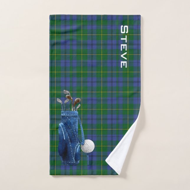 Johnston Plaid Golf Towel (Toalla de mano)
