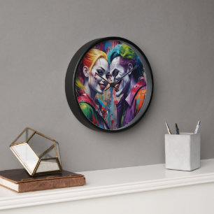 JOker Love Grafitty Harley Quinn Pareja de reloj d