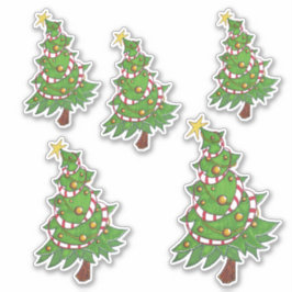 Jolly Christmas Tree Vinyl Cut pegatinas