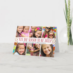 Jolly Holiday Tarjeta de Navidades plegados multif