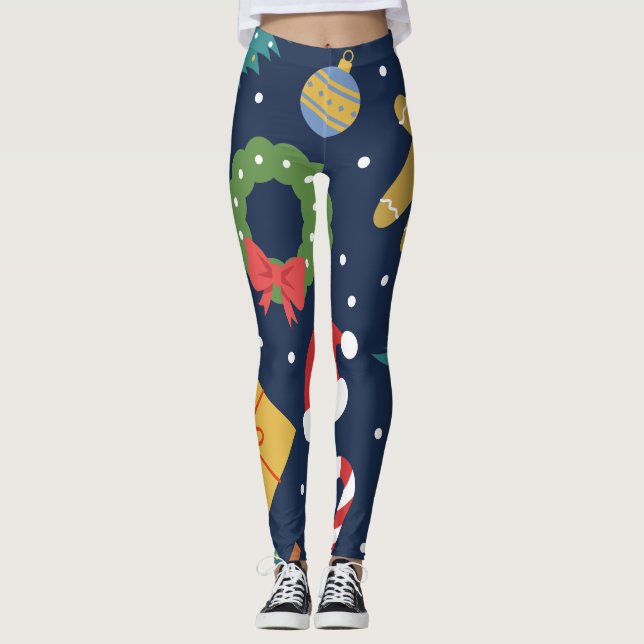 Jolly Jumble Holiday Leggings (Anverso)