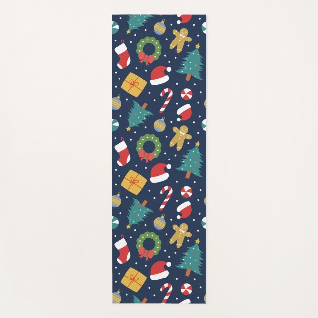 Jolly Jumble Holiday Yoga Mat (Anverso)
