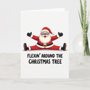 Jolly Old Man rompe tarjeta de Navidad