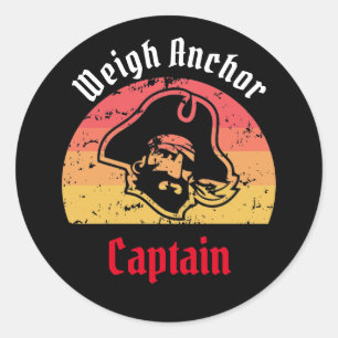 Jolly Roger Classic Round Pegatina