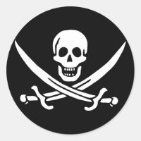 Jolly Roger Pegatina de bandera pirata