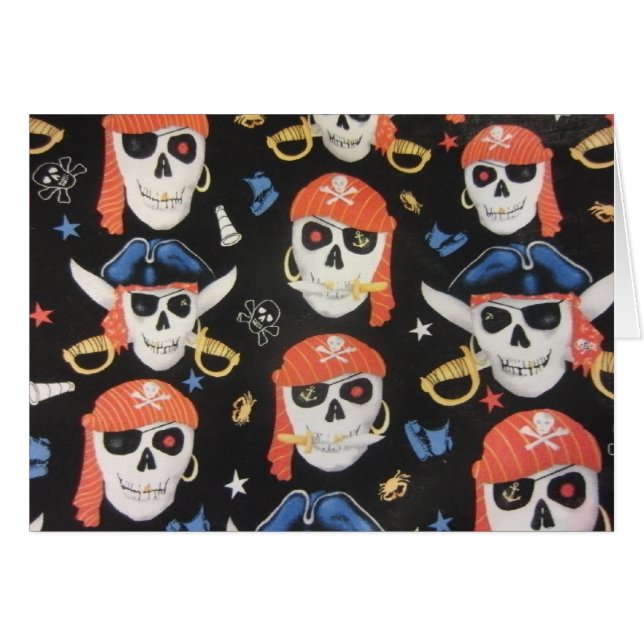 Jolly Roger Pirate Skulls (Anverso (Horizontal))