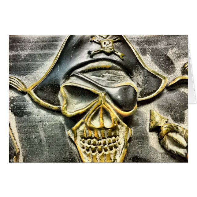 Jolly Roger Pirate Treasure Chest (Anverso (Horizontal))