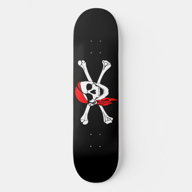 Jolly Roger Skateboard Deck (Anverso)