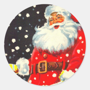 Jolly Saint Nick   Etiquetas redondas