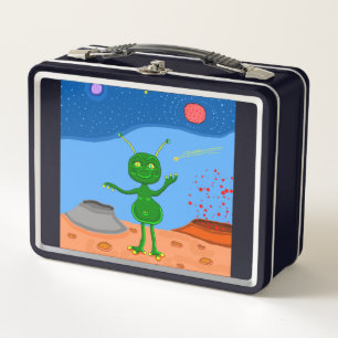 Jolly the Cute Alien Metalizado Lunch Box