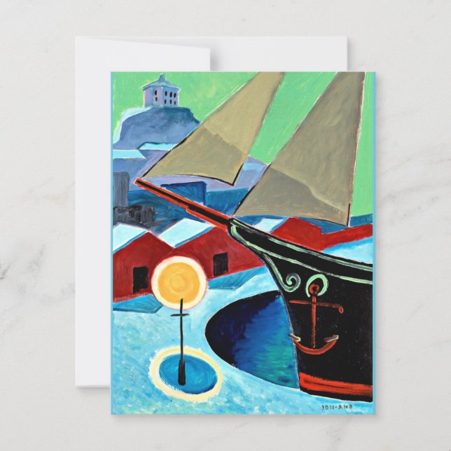 Jon-And - Barco en el puerto (Anverso)