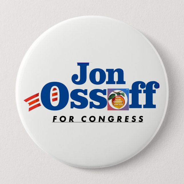 ¡Jon Ossoff para el #VoteYourOssoff del botón del (Anverso)