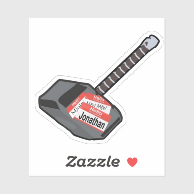 Jonathan Hammer Pegatina (Hoja)