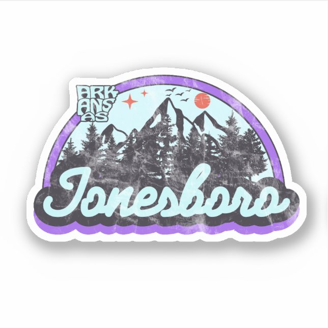 Jonesboro, Arkansas Pegatina (Anverso)