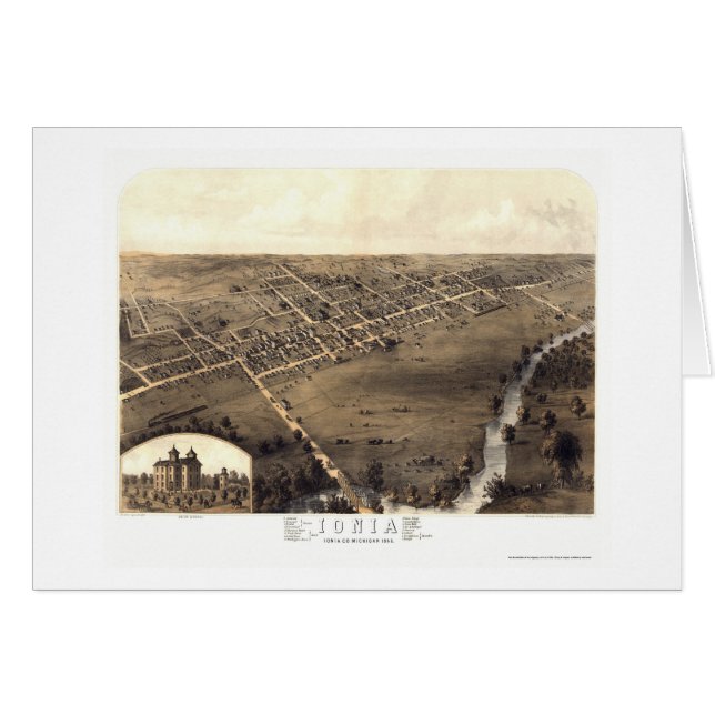 Jonia, mapa panorámico del MI - 1868 (Anverso (Horizontal))