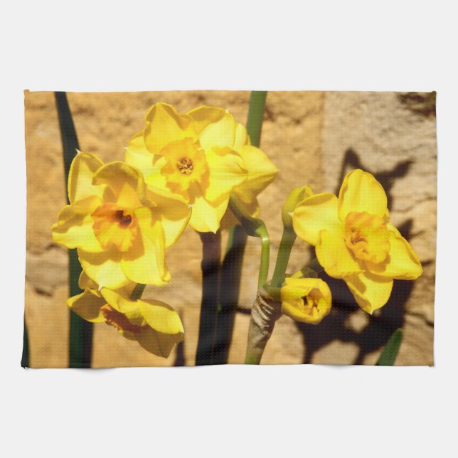 Jonquil Flowers Tea Toalla (Horizontal)