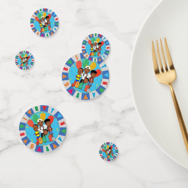 JOOLST TV ®️ Blue Table 60 pc Confetti (Grupo)