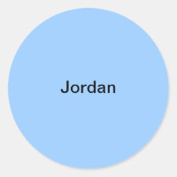 Jordan Light Blue Kids Nombre Pegatina Personaliza