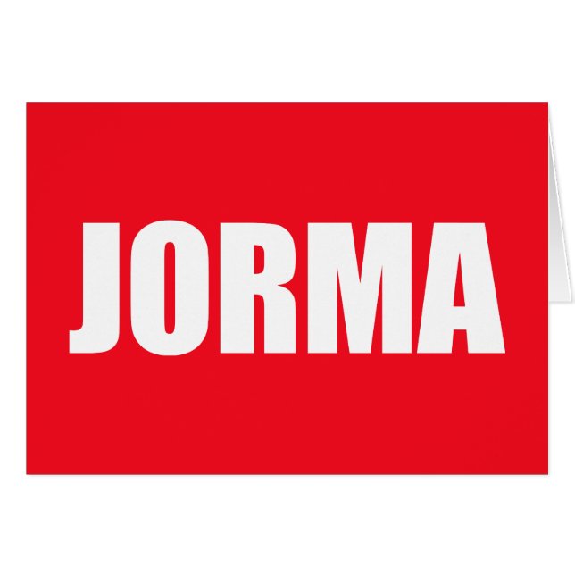 Jorma (Anverso (Horizontal))