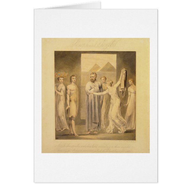 José y la esposa de Potiphar, 1803-05 (pluma y (Frente)
