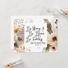 Joshua 1 9 Ser fuerte Valiente Biblia Verse Tarjet