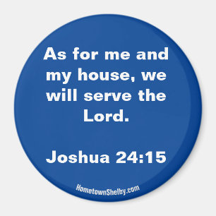 Joshua 24:15 Biblia Verse imán