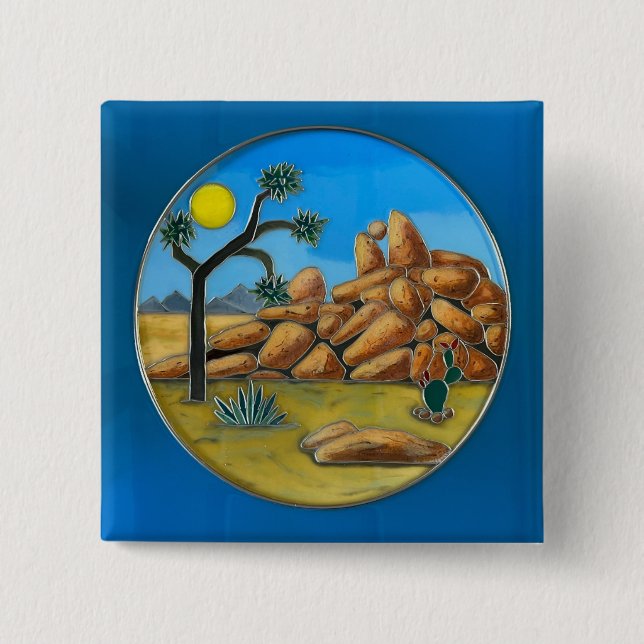 Joshua Tree- Botón de Fish Rock (Anverso)