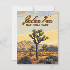 Joshua Tree National Park California Desert Card