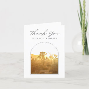 Joshua Tree Sunset Photo Blank - Tarjeta de agrade