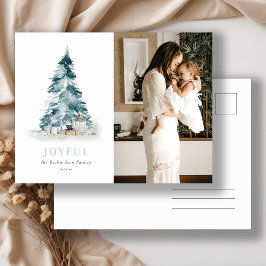 Jotful árbol de Navidad de pino acuarela regalo fo