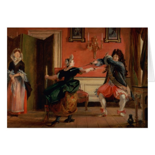 Jourdain cerca a su criada (Anverso (Horizontal))